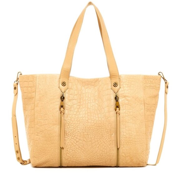 NWOT Joelle Hawkens Chryssie Croc Embossed Large Tote - Picture 2 of 5